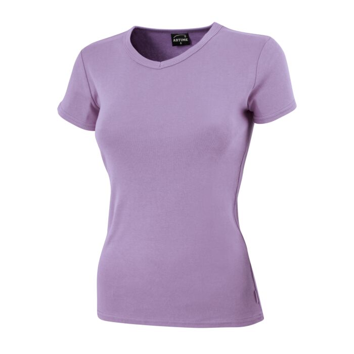 Schlichtes V-Neck Damen T-Shirt