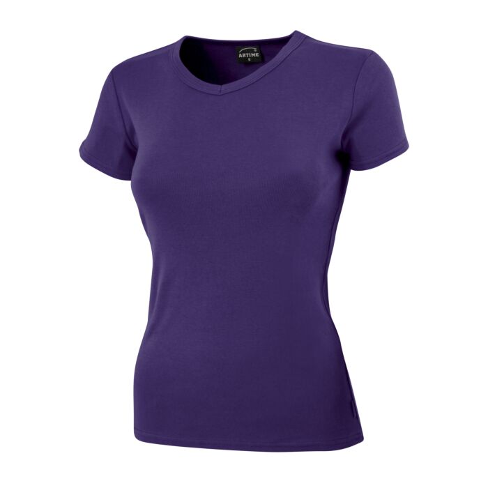Schlichtes V-Neck Damen T-Shirt