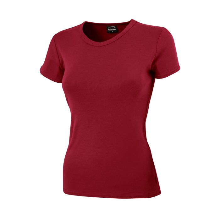 Schlichtes V-Neck Damen T-Shirt