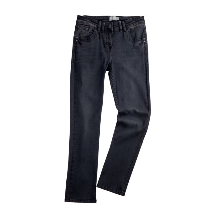 Image of Miss Beverly Damen 5-Pocket-Jeans in leichter used-Optik, black denim, 28 bei Lehner Versand Schweiz