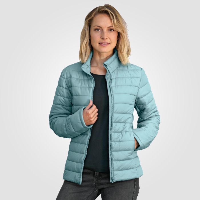 Image of Artime Leichte Steppjacke, kurz und tailliert, grau meliert, 38 bei Lehner Versand Schweiz