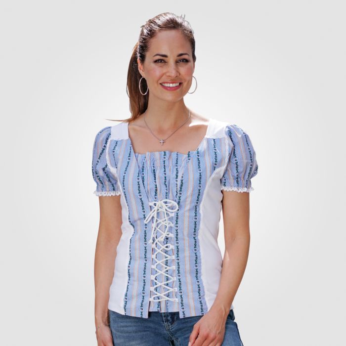 Image of Edelweiss Bustier-Shirt, hellblau, XL bei Lehner Versand Schweiz