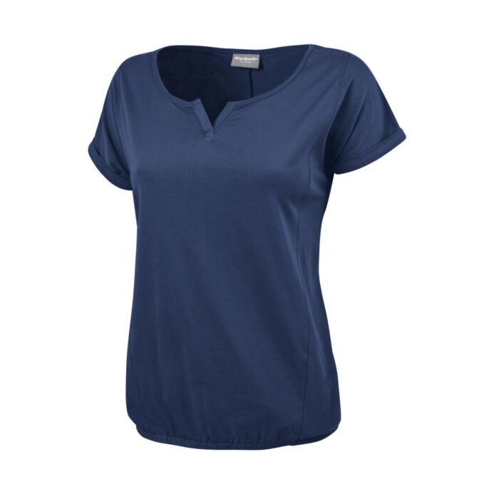T-shirt avec ourlet élastique au bas
