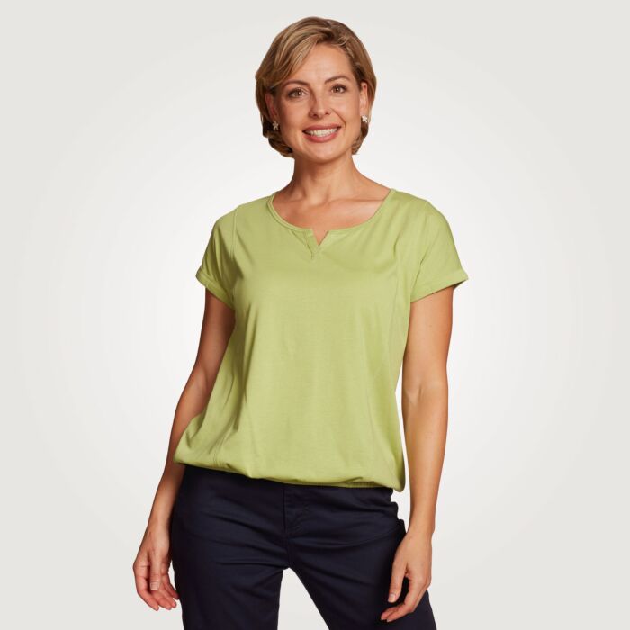 T-shirt avec ourlet élastique au bas