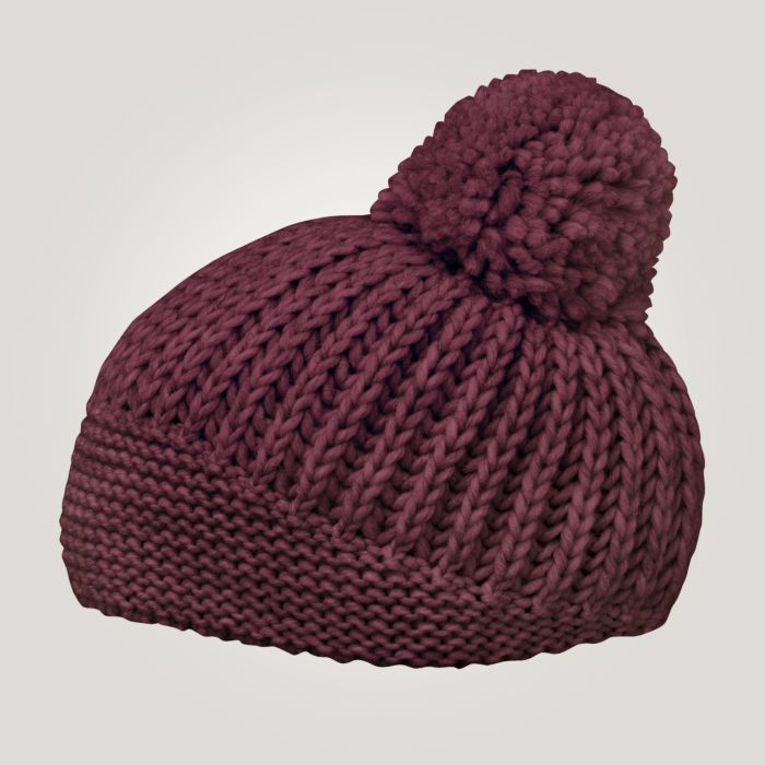 Bonnet à grosses mailles pour dames main product photo