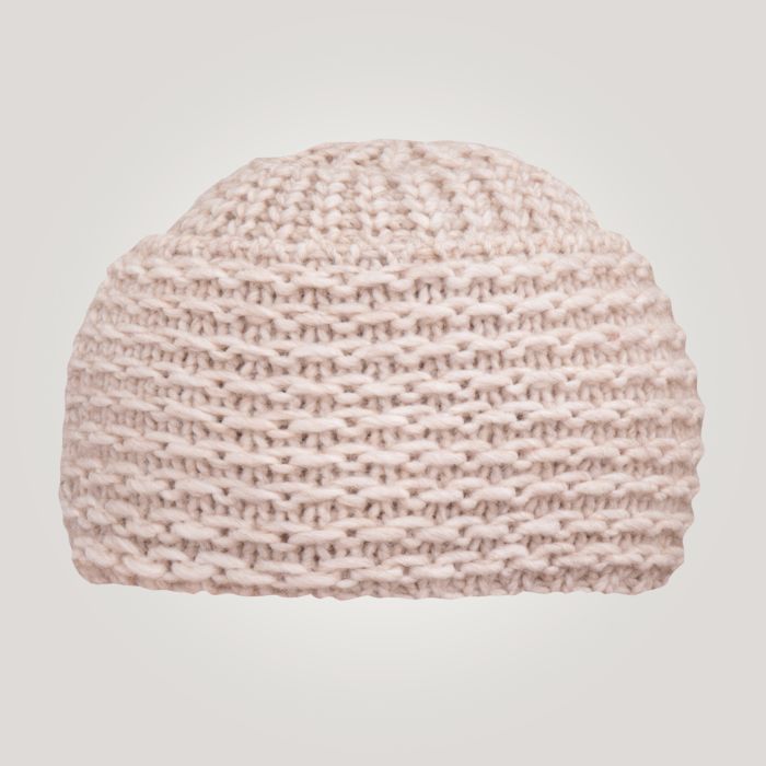 Image of Damen Grobstrickmütze meliert, creme bei Lehner Versand Schweiz