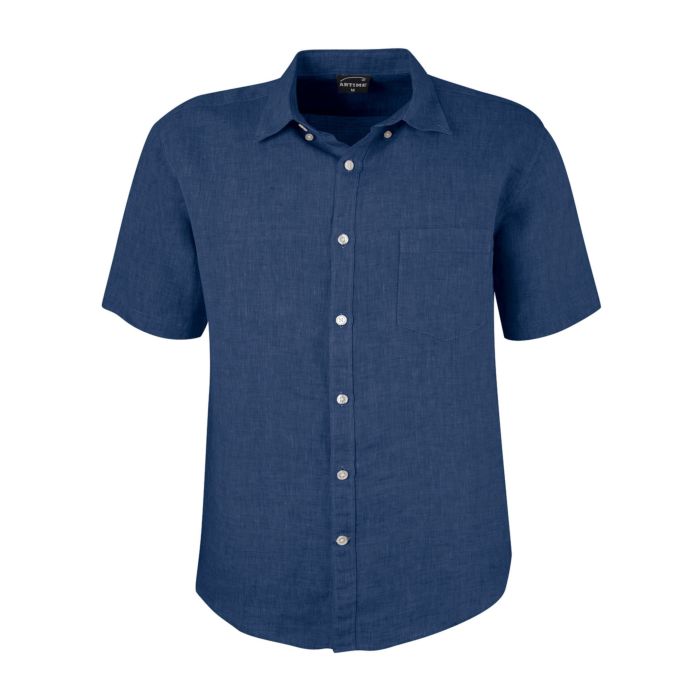 Image of Artime Sommerliches Leinen Hemd für Herren, marine bei Lehner Versand Schweiz