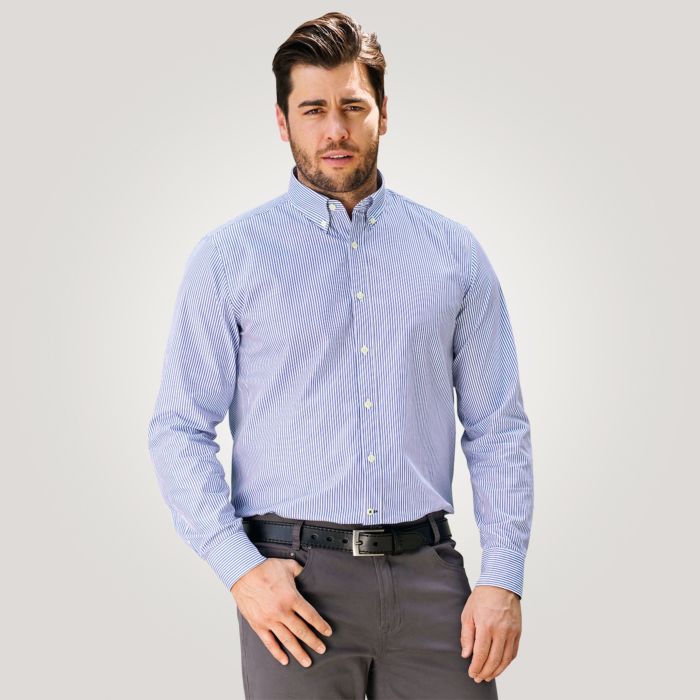 Image of Artime Gestreiftes Herren Hemd in blau, blau-weiss bei Lehner Versand Schweiz