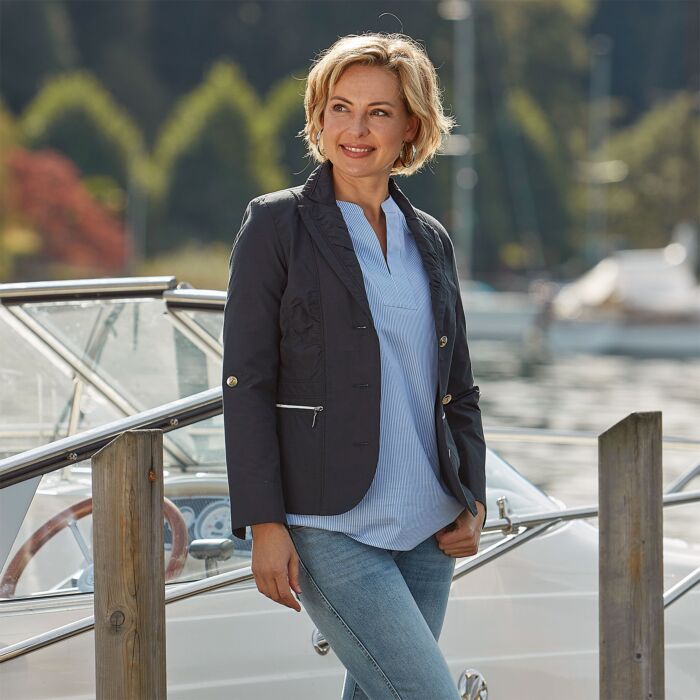 Blazer mit Raffung
