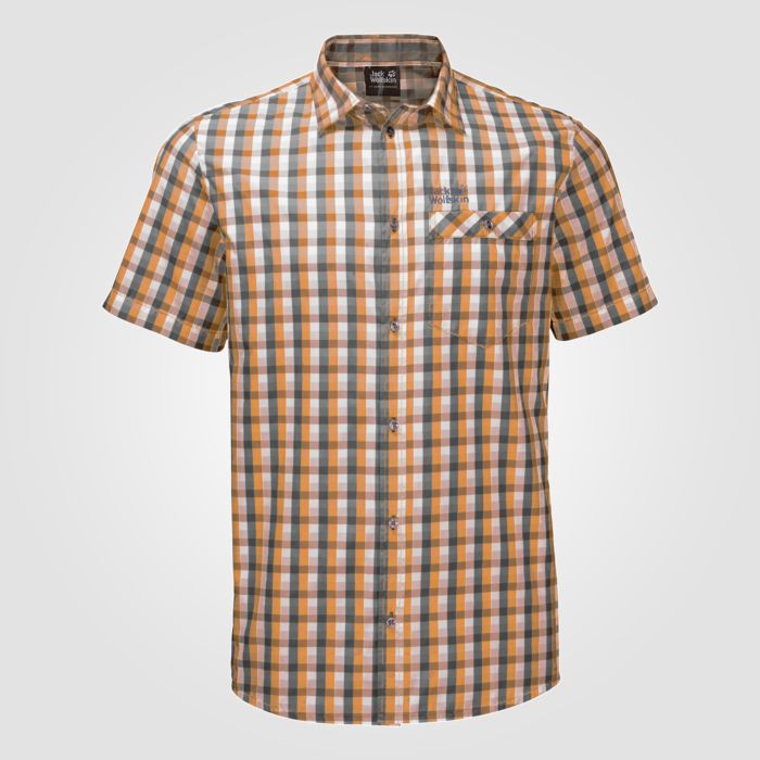 Image of Jack Wolfskin Herren Hemd Napo river orange bei Lehner Versand Schweiz