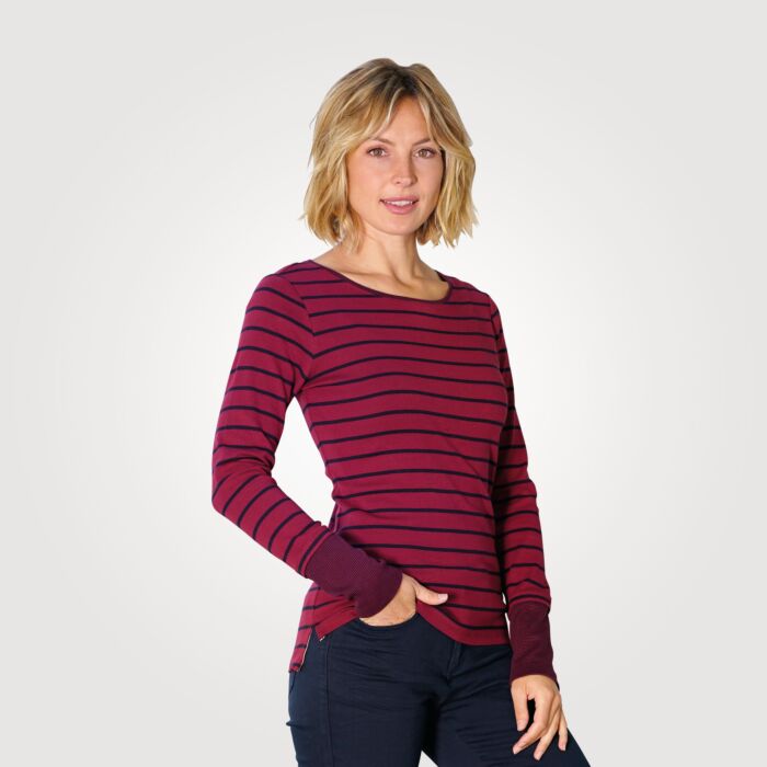 Shirt rayé à manches longues