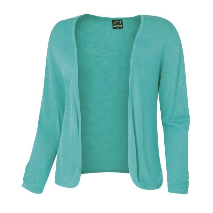 Image of Artime Cardigan mit Raffung, smaragd, XXL bei Lehner Versand Schweiz