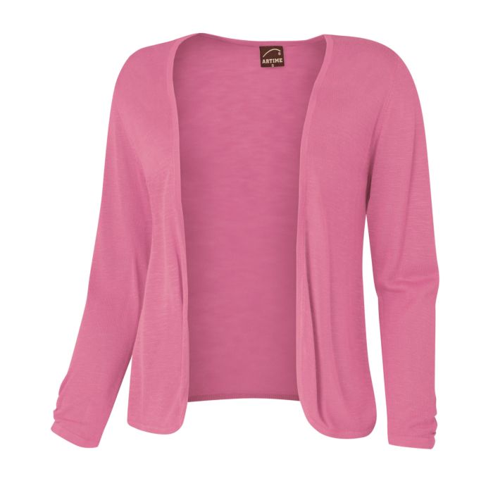 Image of Artime Cardigan mit Raffung, himbeer, XXL bei Lehner Versand Schweiz