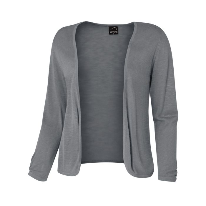 Image of Artime Cardigan mit Raffung, anthrazit, XL bei Lehner Versand Schweiz
