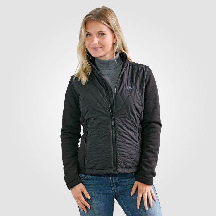 Image of Jack Wolfskin Damen Fleecejacke Caribou Crossing Track, schwarz bei Lehner Versand Schweiz