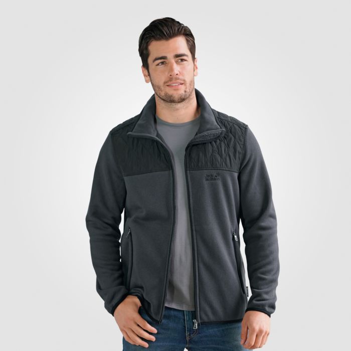 Image of Jack Wolfskin Jacke Wolfskin Herren Fleecejacke Mackenzie River, anthrazit bei Lehner Versand Schweiz