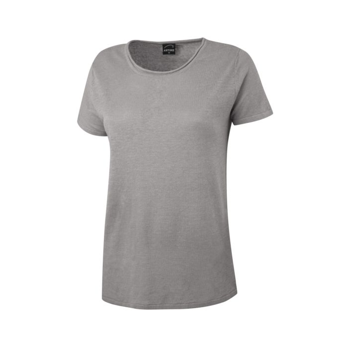 Image of Artime Kurzarm-Strickpullover aus Leinen, helloliv, XXL bei Lehner Versand Schweiz