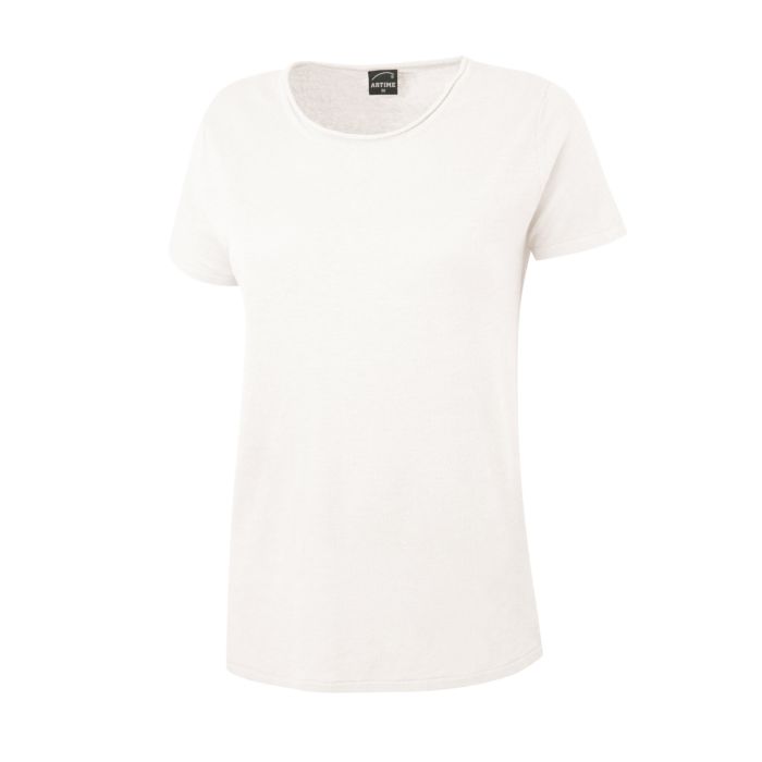 Image of Artime Kurzarm-Strickpullover aus Leinen, écru, XXL bei Lehner Versand Schweiz