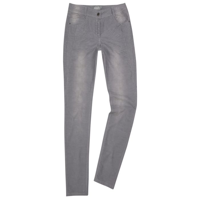 Image of Miss Beverly 5-Pocket Damen Cordhose, grau beige, 46 bei Lehner Versand Schweiz