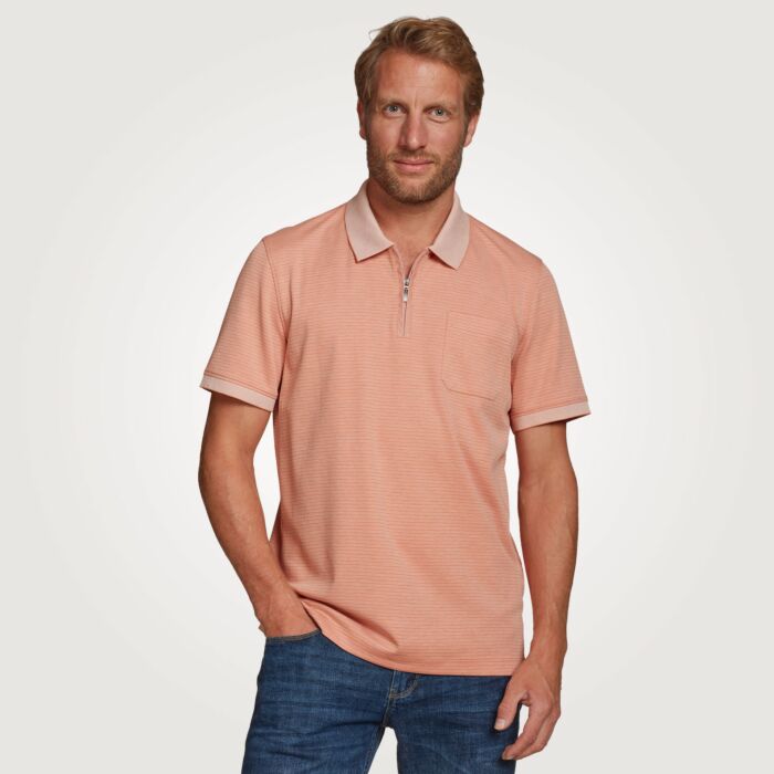 Poloshirt Herren mit Reissverschluss
