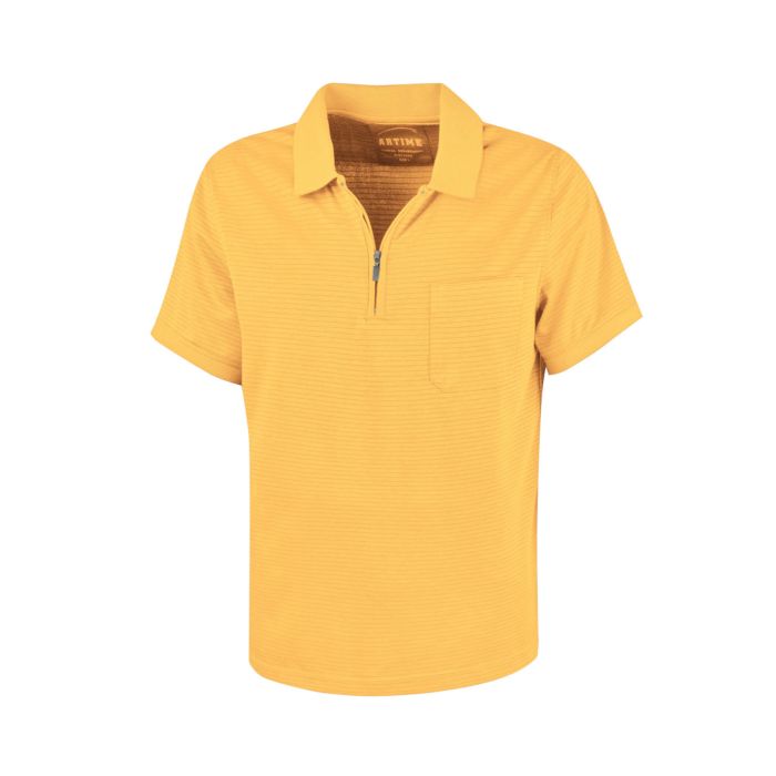 Image of Artime Poloshirt Herren mit Reissverschluss, gelb bei Lehner Versand Schweiz