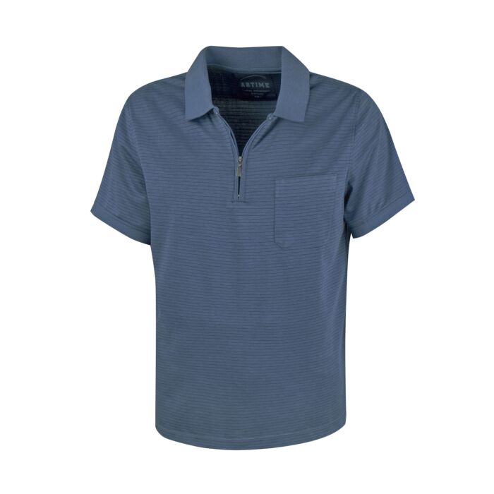 Poloshirt Herren mit Reissverschluss