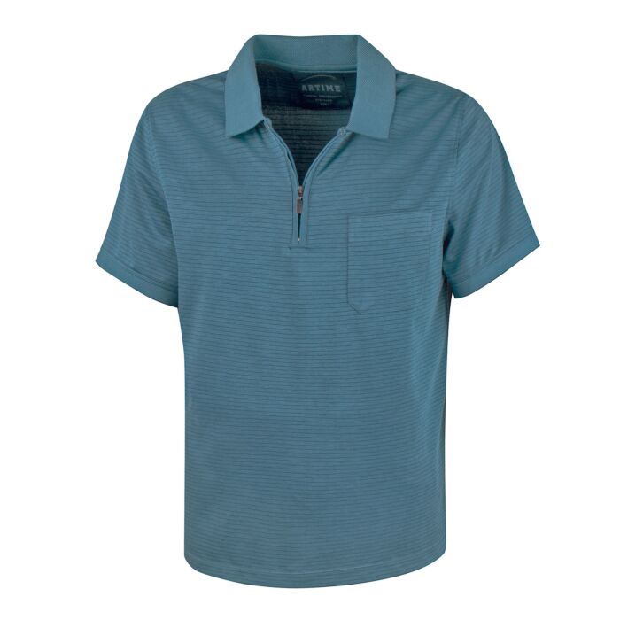 Poloshirt Herren mit Reissverschluss