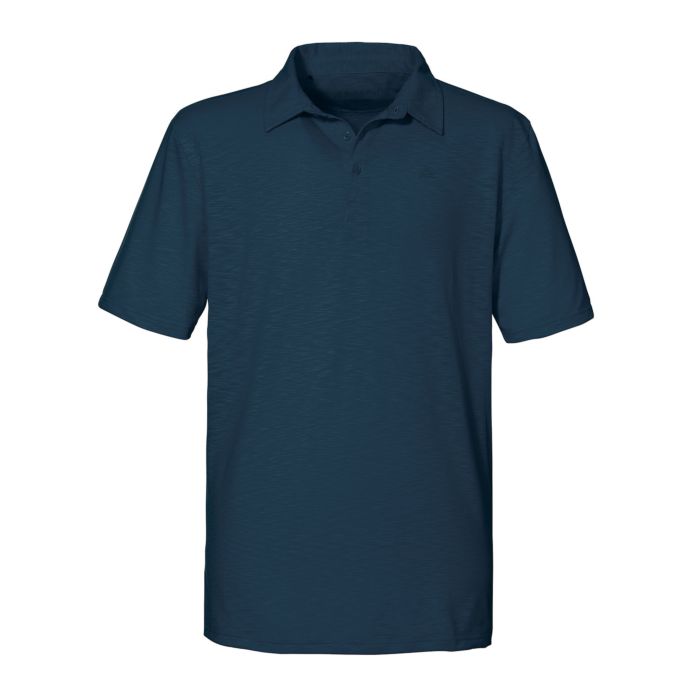Image of Schöffel Herren Polo Shirt Izmir1, marine meliert, 56 bei Lehner Versand Schweiz