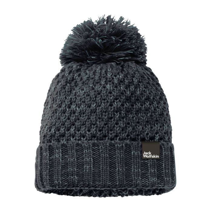 Image of Jack Wolfskin Bommelmütze Highloft knit cap blau bei Lehner Versand Schweiz