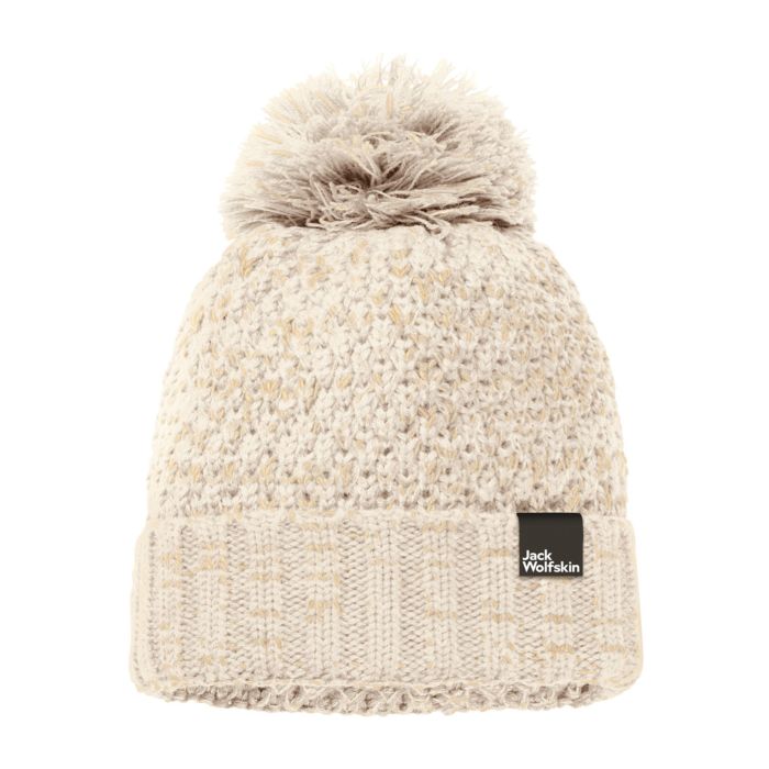 Image of Jack Wolfskin Bommelmütze Highloft knit cap beige bei Lehner Versand Schweiz