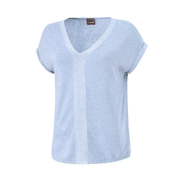 Kurzarm Strick-Shirt