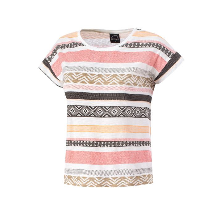 Image of Artime T-Shirt mit Ethno-Druck, koralle, XL bei Lehner Versand Schweiz