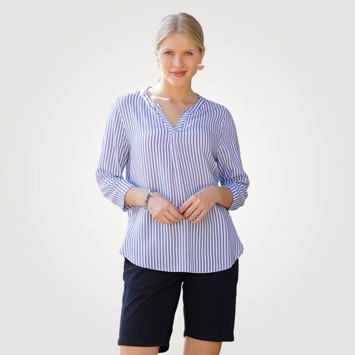 Gestreifte Tunika Bluse für Damen ⋆ Lehner Versand