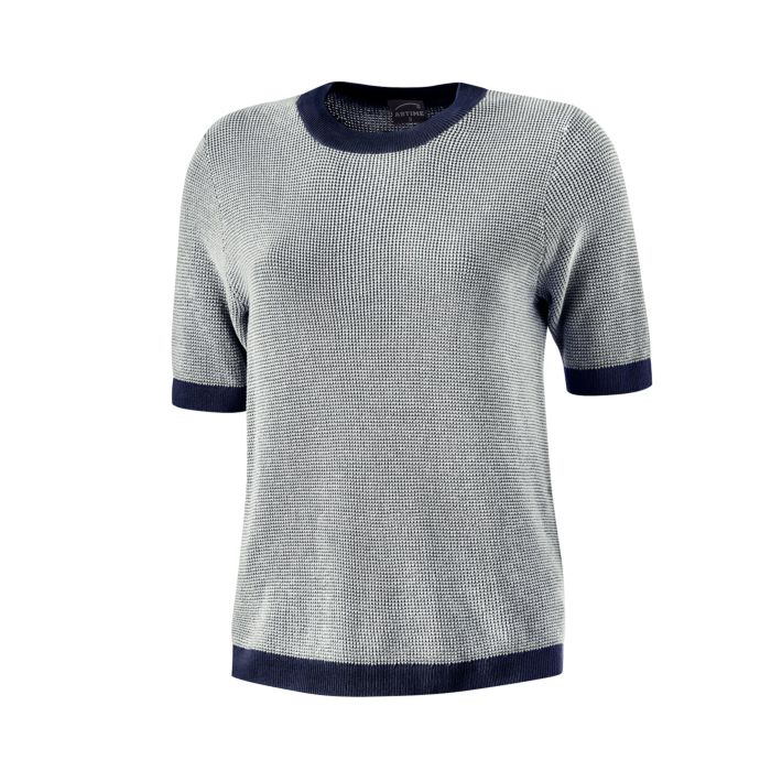 Image of Artime Kurzarmpullover mit Struktur, marine, XXL bei Lehner Versand Schweiz