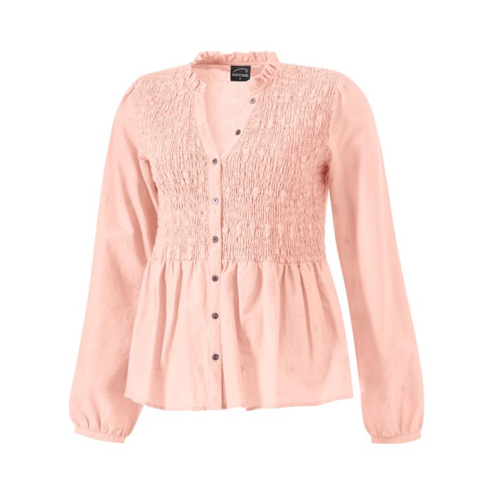 Image of Artime Gerüschelte langarm Bluse, salmon, XXL bei Lehner Versand Schweiz