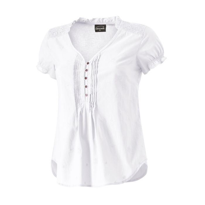 Image of Artime Sommerliche Bluse mit gezügelten Ärmeln, weiss, XL bei Lehner Versand Schweiz
