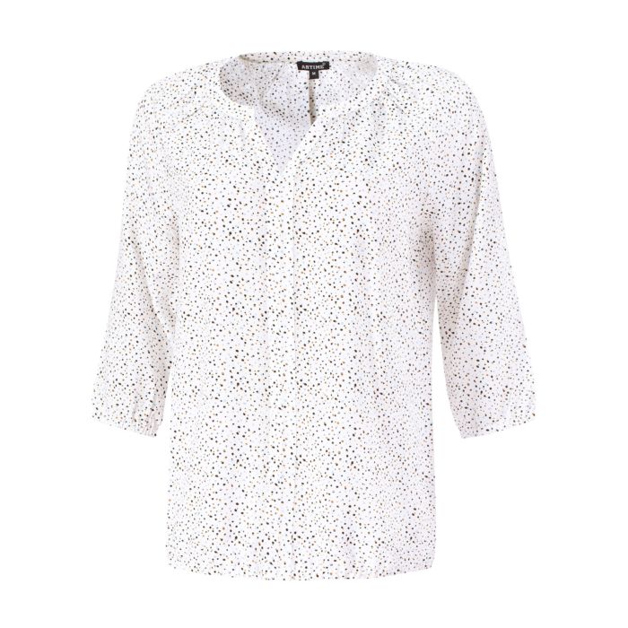 Image of Artime Bedruckte Viscose Bluse, marine, XXL bei Lehner Versand Schweiz