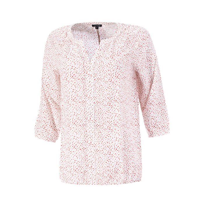 Image of Artime Bedruckte Viscose Bluse, rot, XL bei Lehner Versand Schweiz