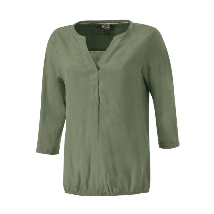 Image of Artime Tunika Bluse mit 3/4 Ärmeln, grün, XXL bei Lehner Versand Schweiz