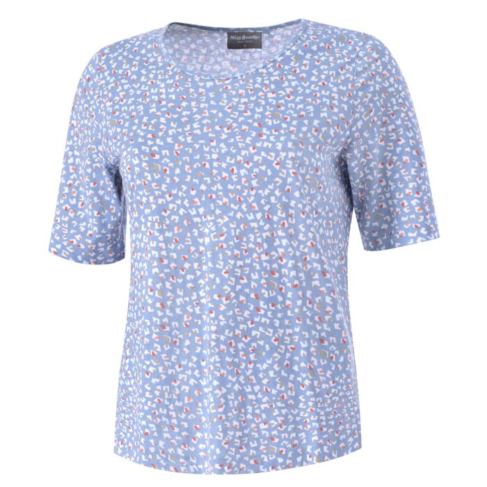 T-shirt imprimé en jersey, à encolure arrondie main product photo