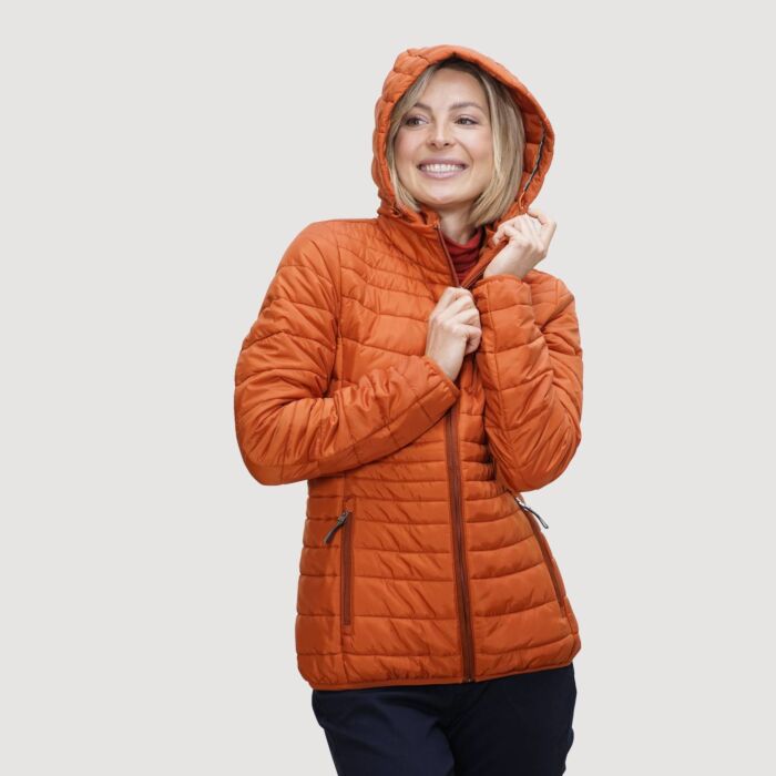 Steppjacke mit abnehmbarer Kapuze