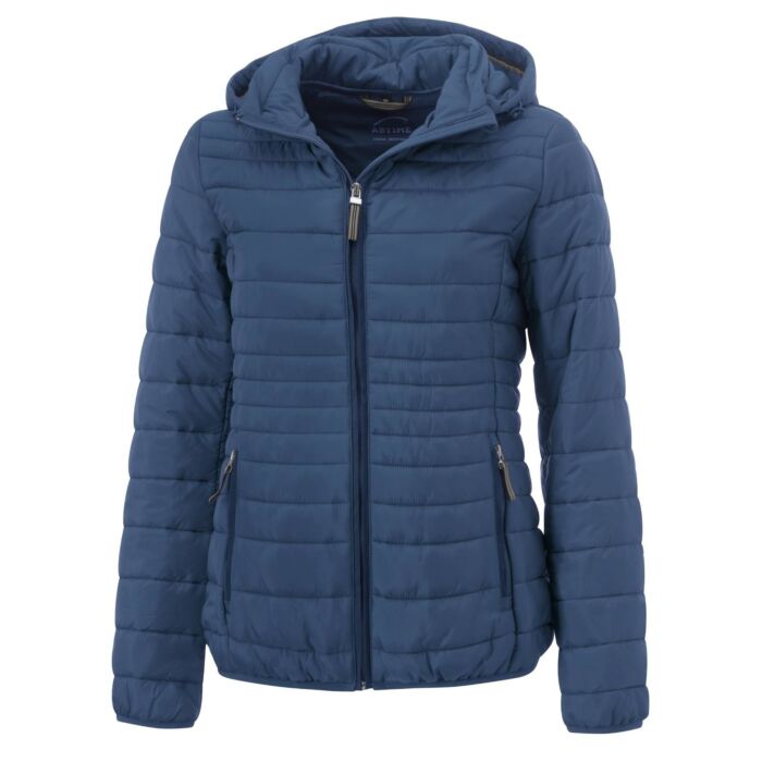 Steppjacke mit abnehmbarer Kapuze