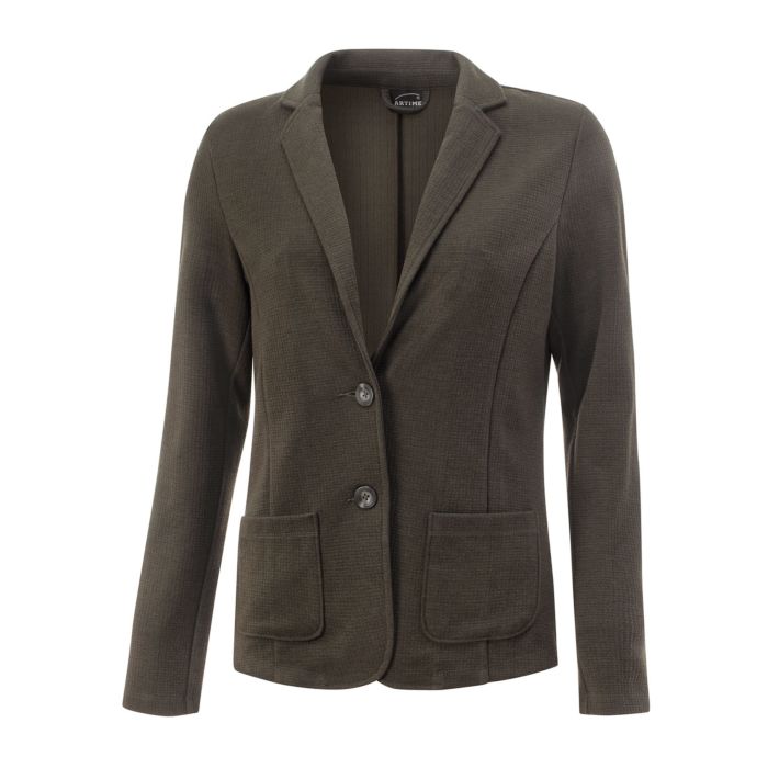 Image of Artime Strukturierter Jersey-Blazer, olive, 40 bei Lehner Versand Schweiz