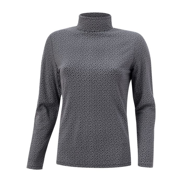 Image of Artime Bedrucktes Rollkragenshirt mit Viscose, anthrazit bei Lehner Versand Schweiz