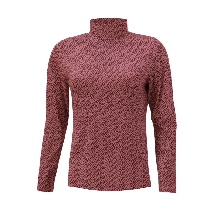 Image of Artime Bedrucktes Rollkragenshirt mit Viscose, bordeaux, XXL bei Lehner Versand Schweiz