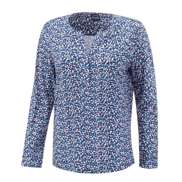 Image of Artime Bedruckte Jersey-Bluse, hellblau bei Lehner Versand Schweiz