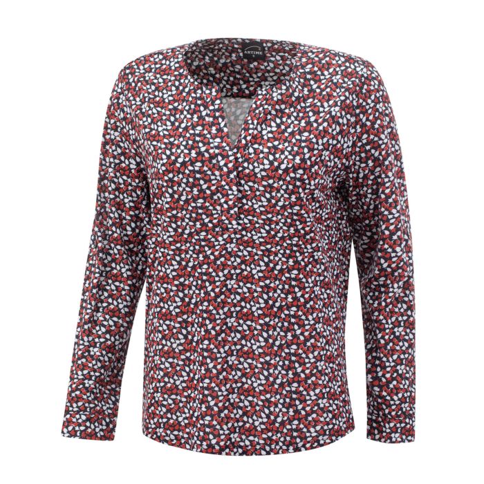 Image of Artime Bedruckte Jersey-Bluse, rost bei Lehner Versand Schweiz
