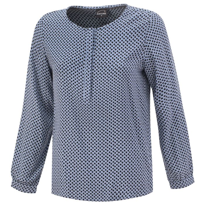 Image of Artime Bluse mit bedrucktem Muster, hellblau bei Lehner Versand Schweiz
