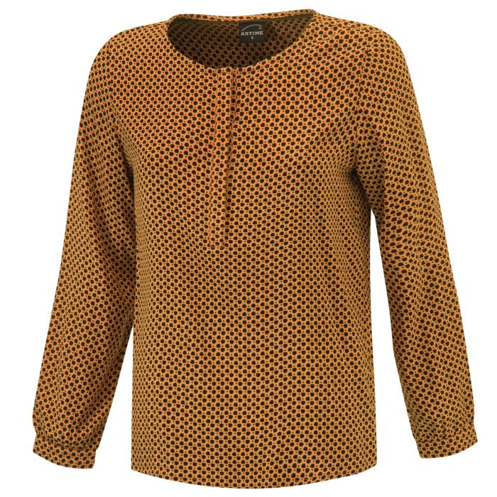 Image of Artime Bluse mit bedrucktem Muster, orange, XXL bei Lehner Versand Schweiz