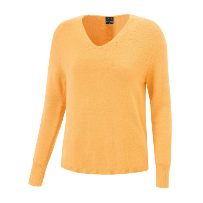 Image of Artime Kuscheliger Pullover im Wohlfühl-Style, gelb, XL bei Lehner Versand Schweiz